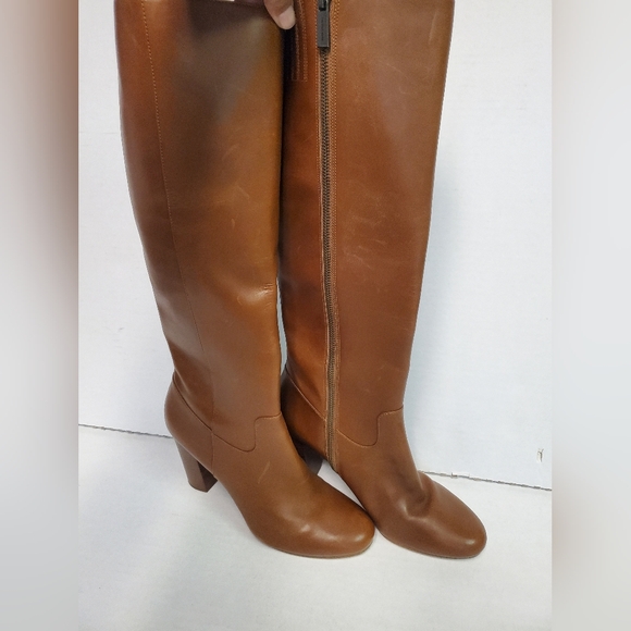 Michael Kors Lottie boots brown color woman's size 9 nwot side zipper Heels Fall - Picture 6 of 16